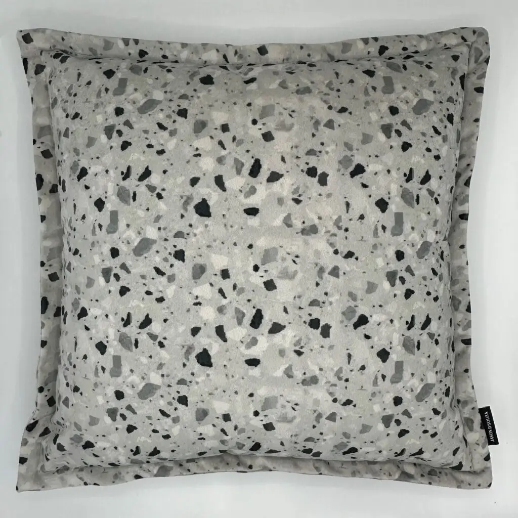 Terrazzo cushion grey v1